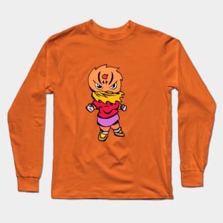 Cool cartoon fighter Long Sleeve T-Shirt